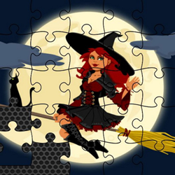 play MIDNIGHT WITCHES JIGSAW game