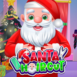 play SANTA HAIRCUT game