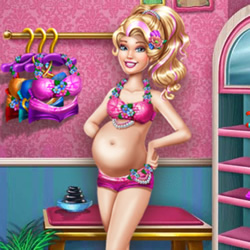 play Pregnant Princess Tanning Solarium game