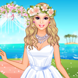 play Barbie's Tropical Wedding game