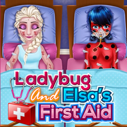 play Elsa and Ladybug in the Hospital game