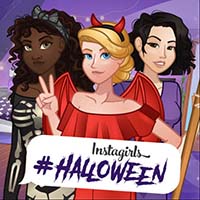 play Instagirls Halloween Dress Up game
