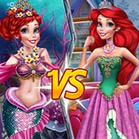 play Ariel Princess VS Mermaid game