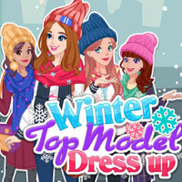 play Winter Top Model Dress Up game