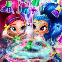 play Shimmer And Shine Wardrobe Cleaning game