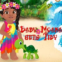 play Baby Moana Gets Tidy game