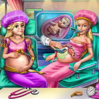 play Goldie Princesses Pregnant Check up game