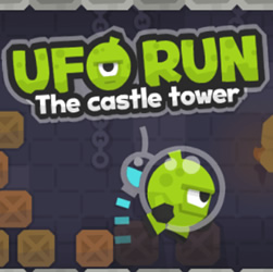 UFO Run. The castle tower