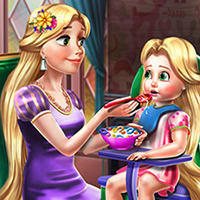 play Goldie Princess Toddler Feed game