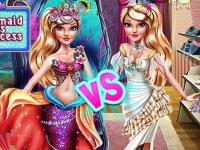 play Ellie Mermaid Vs Princess game