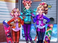 play Princesses Winter Holiday game