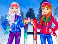 play Princesses At Ski game