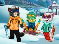 play Cats Winter Fun game