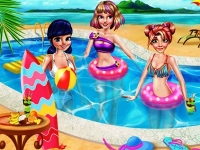 play Princesses Summer Vacation Trend game