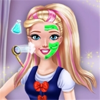 play College Princess Spa Makeup H game