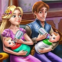 play Rapunzel Twins Family Day game