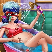 play Pregnant Dotted Girl Spa game