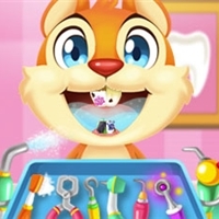 play Crazy animals dentist game