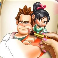 play Vanellope Coloring Book game