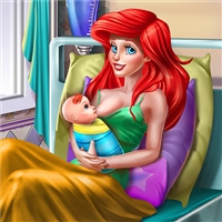 play Princess Mermaid Mommy Birth game
