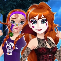 play Halloween Princess Makeover game