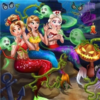 play Mermaid Haunted House game