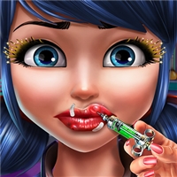 play Dotted Girl Lips Injections game