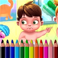 play BTS Baby Coloring Book game
