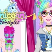 play Unicorn Hairstyles game