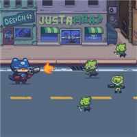 play Cat Gunner vs Zombies game