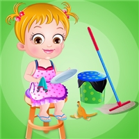 play Baby Hazel Cleaning Time game