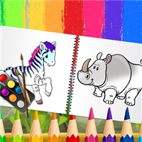 play Funny Animals Coloring Book game