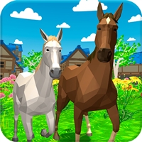 play Horse Family Animal Simulator 3D game