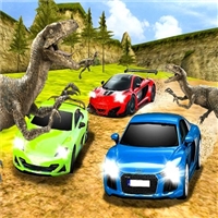play Dino Car Race game