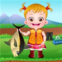 play Baby Hazel Fishing Time game