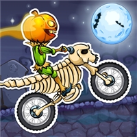play Moto X3M Spooky Land game