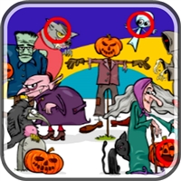 play Find 5 Differences Halloween game