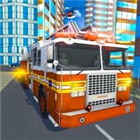 play Fire City Truck Rescue Driving Simulator game