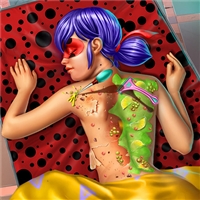 play Dotted Girl Back Treatment game