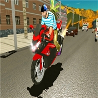 play Highway Bike Traffic Moto Racer 2020 game