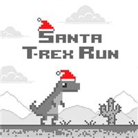 play Santa T Rex Run game