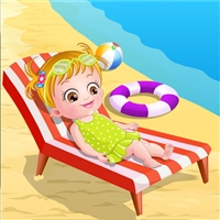 play Baby Hazel At Beach game