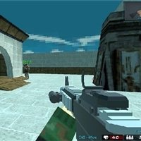 play Blocky Shooting Arena 3D Pixel Combat game