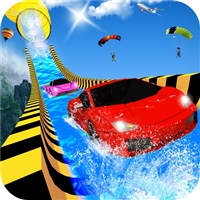 play Water Slide Car Racing adventure 2020 game