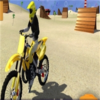 play motor cycle beach stunt game
