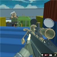 play Shooting Blocky Combat Swat GunGame Survival game