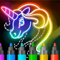 play Learn to Draw Glow Cartoon game