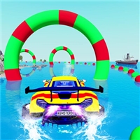 play Water Car Stunt Racing game