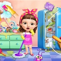 play Sweet Baby Girl Cleanup Messy House game