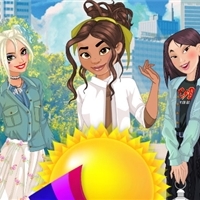 play Summer Midi Skirt Fashion game